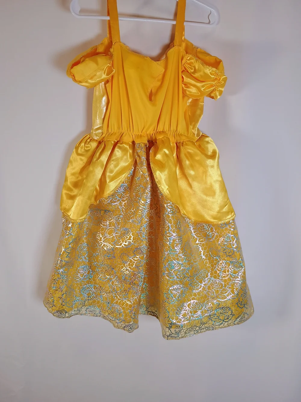 Disney Girls Yellow Belle-Inspired Princess Costume Dress